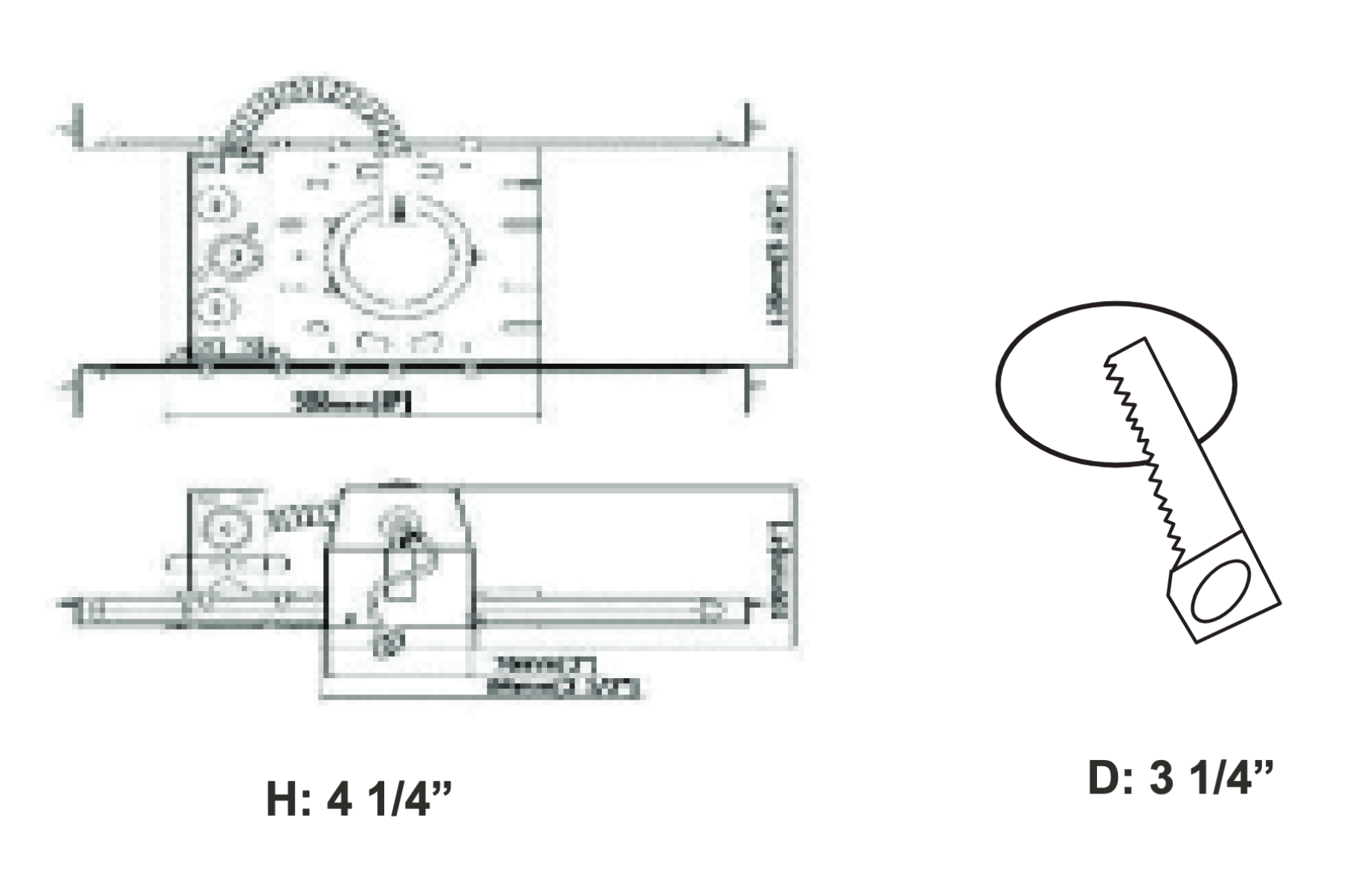 3" GU10 New Construction Housing Dimensions