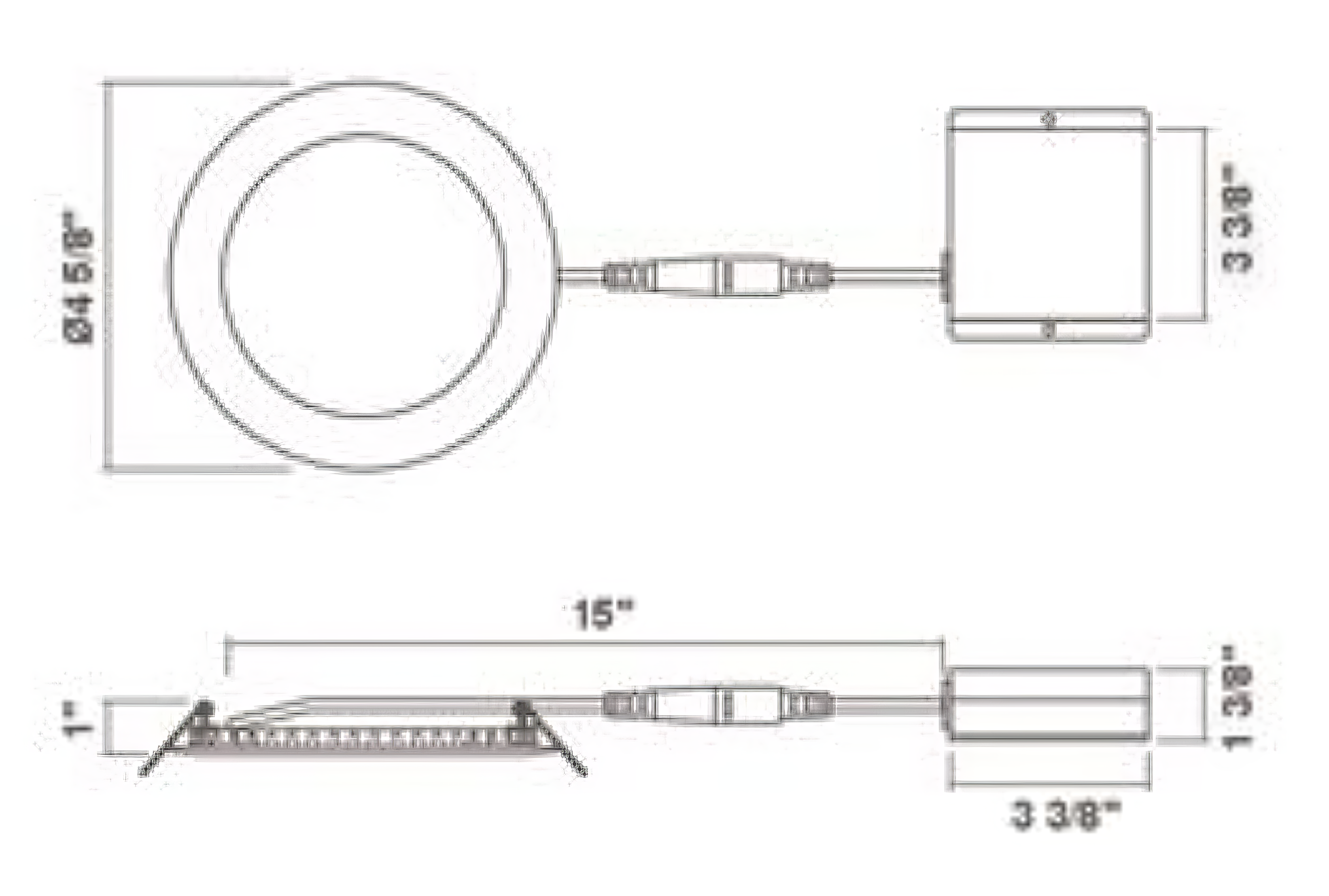 LA4R LED Light Panel Dimensions